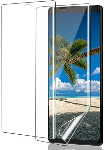 ICESPRING für Panzerglas für Samsung Galaxy Note 9 Schutzfolie, 2 Stück Weich TPU Panzerfolie für Samsung Note 9 Schutzfolie, Fingerabdruck-ID Schutzglas für Galaxy Note 9 Panzer Schutz Glas