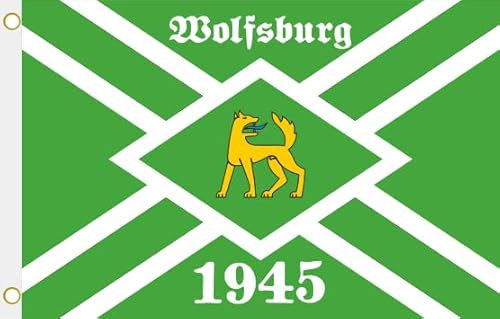 U24 Flagge Fahne Wolfsburg 1945 Hissflagge 90 x 150 cm