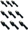 Yamobi 9 Stück Reißverschluss Zipper,Reparatur Reißverschluss Reparatur Set, 3 Größen Fix Reissverschluss Zipper, Abnehmbares Metall Zipper Pull für Reißverschlüsse (Schwarz)