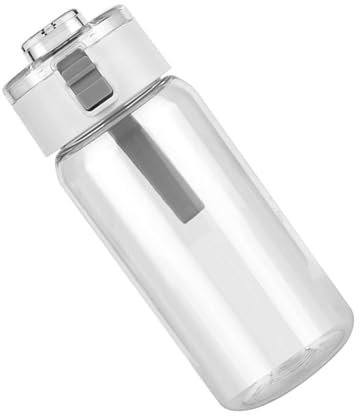 aqxreight Large Capacity Water Bottle, 550ml Transparent Plastic Sports Drinking Bottle for Students, Office with Easy Carry Design, Taste Inner Wall, Convenient for Hydration Anytime