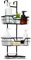 CROWNSHOP Hanging Shower Caddy 3 Tier Showers Caddy Hanging 62X25CM Over Door Showers Caddys Storage Rack Shower Shelf No Drilling for Shampoo and Razor Soap Conditioner