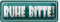Blechschild | Ruhe Bitte! | Dekoratives Hinweisschild | 10 x 27cm