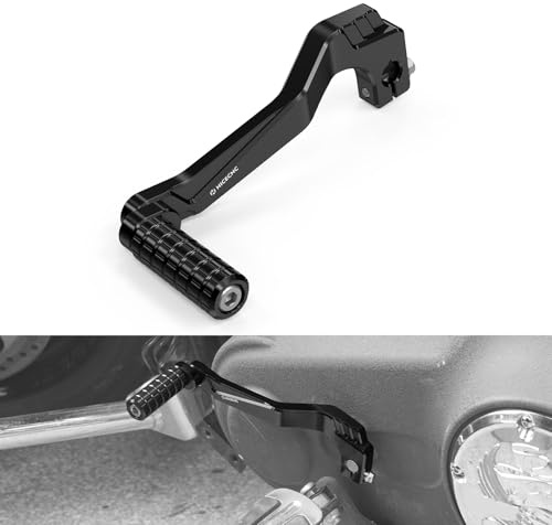 NICECNC Palanca de cambios de control central negra Compatible con Dyna '91-'17 con controles centrales Convertible FXDS-Conv 1994-2000 CVO Fat Bob FXDFSE 2009 Super Glide Custom FXDC 05-14 Ver ajuste