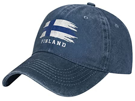 Finnland-Flagge Finnen Damen Herren Snapback Kappe Verstellbar Baseballkappe Leicht Hysteresenkappe Für Sport Kletter Draussen
