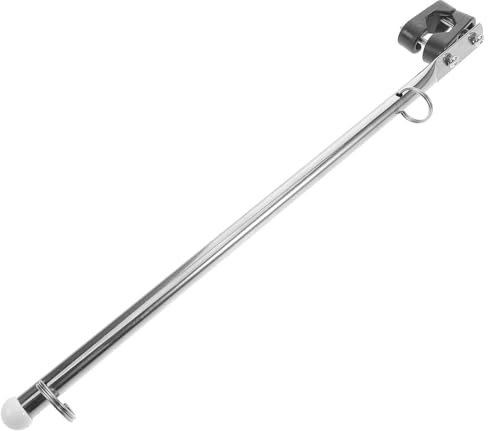 YARNOW Mât de Pavillon pour Bateau 1 M Réglable Métal Solide Accessoires Installation Rapide pour Voiliers et Yachts