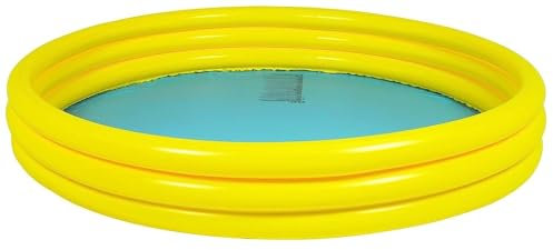 Sun Club Plain 3 Ring Inflatable Childrens Kids Outdoor Swimming Paddling Pool Assorted Colours
