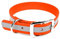 LENNIE BioThane Halsband, Dornschnalle, 25 mm breit, Größe 44-52 cm, Neon-Orange-Reflex