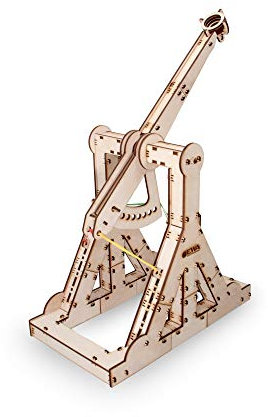 EWA EcoWoodArt 3D Holzpuzzle für Jugendliche und Erwachsene - Mechanisches mittelalterliches Blide-Katapultmodell - DIY-Bausatz, Selbstmontage, kein Klebstoff erforderlich SG_B06XR4GLWT_US