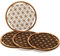 MC-TREND® Hochwertige Blume des Lebens aus Holz in einem 4er Set (Ø 7 cm)