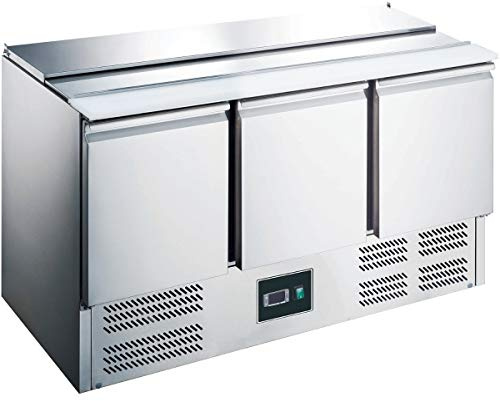 ZORRO - Saladette ZS903-3 Türen - Kühltisch mit Deckel - Salatkühlung - Gastro Kühltheke