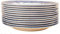 FranquiHOgar Lot de 12 assiettes en porcelaine blanche et bleue décorées de paysages anglais Ø 20 cm