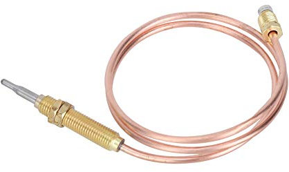 Gasthermoelement-Set, Gasbaugruppe mit M8 * 1 Spitze und Mutter, Gasbrenner Thermoelement-Sonde, für Kamin BBQ Grill Zubehör
