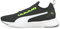 PUMA Flyer Runner Jr Sneaker, Green Flash White Black, 37.5 EU
