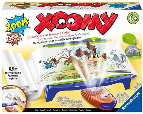 Ravensburger – Xoomy Maxi avec Rouleau Dessin de 6,5 m – Table à Dessiner – Loisir créatif – Mixte – Enfants – Activité créative – Dès 6 Ans – 18142 – Version française, Multicolore, a4