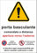 Pubblimania PORTA AUTOMATICA BASCULANTE Cartello in Alluminio neobond per esterno - interno, ideale davanti un garage spessore 3 mm Cm 20x30.