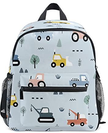 Auto-Taxi-Rucksack, Kleinkind-Rucksack, Vorschultasche, Kindergarten, Schultasche, Kindergarten, Reisetasche für Mädchen und Jungen, Mehrfarbig, Einheitsgröße, Tagesrucksack