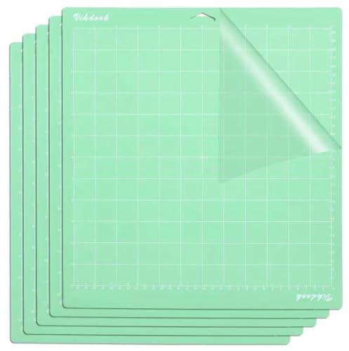 VIKDOOK Schneidematte für Cricut Maker 3/Maker/Explore 3/Air 2/Air/One 12 x 12 30,5 x 30,5 Variety Grip Replacement Adhesive Light Standard Starke Griffmatte für Cricut-Zubehör