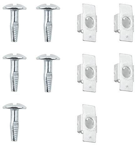 ZEALfix Lot de 5 paires de vis de fixation clips pour capot de moteur en alliage d'aluminium compatibles avec Peugeot Citroën 206 207 406 407 806 807