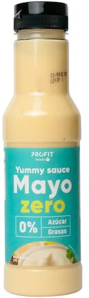 PROFIT - Yummy Sauce - Salsa baja en calorías - Ideal como aderezo para tus platos favoritos. 0% grasas y azúcares añadidos. Sin lactosa - 375 ml (Mayonesa)