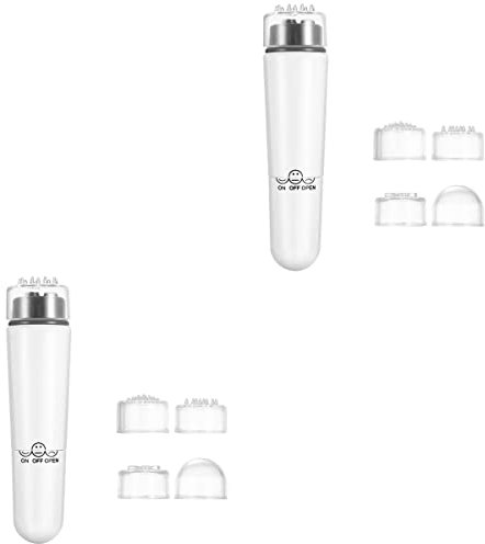 Beavorty 2 Sätze 4 Handrollenmassage Triggerpunkt-massagegerät Muskelrollenstock Gerät Zur Hautstraffung Gesichtsstraffungsmaschine Gesichtsmassagegerät Werkzeug Tragbar Weiß Schaber