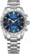 Pagani Design 1766 Herrenuhr Chronograph Edelstahl Gehäuse 40mm VK64 Quarz 100m Wasserdicht, 1766 Blau, Klassisch