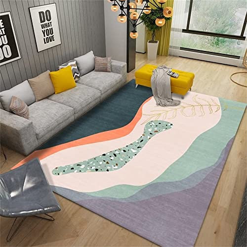 DJHWWD Waschbare Teppiche Balkon Outdoor Teppich Moderner rechteckiger Teppich mit niedrigem Flor, Schlafzimmerteppich, Wohnzimmerteppich, rutschfest Salon Auslegware 40X60CM