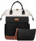 LOVEVOOK Laptop Rucksack Damen Groß 17.3 Zoll Schulrucksack Teenager Schultasche Mädchen Elegant Backpack Women mit Kulturtasche Reiserucksack Wasserdicht Tagesrucksäcke Modern Daypack für Uni Travel