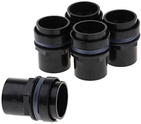 AWHAO 5 Stück Wasserrohradapter Auslass Einlassschlauchanschluss für Aquarium, 50mm