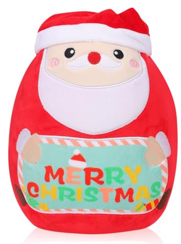 CLIUNT Weihnachtsmann Plüschtiere,Weihnachtsmann Plüsch Spielzeug,Weihnachtsmann Puppe,Weihnachts Kuscheltier,für Kinder Weihnachts Geschenk,25cm