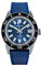 Seestern S404 Automatique Acier Bleu Date Silicone Diver Montre Homme