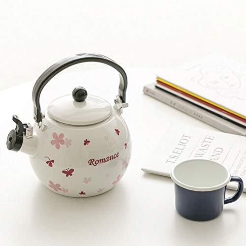 VejiA Tetera con silbido Tetera para Estufa Teteras para Estufa Tetera con silbido quirúrgico Moderna de inducción de 1,4 litros de inducción - Olla para e