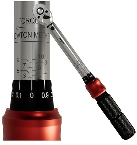 MJW Drehmomentschlüssel 1/2 Fahrrad, Auto & Motorrad - 40-220Nm, ±4% Fehlergenauigkeit Drehmoment-Schlüssel mit 72 Zähne Wende Ratschenkopf, Micro Drehmoment Ratsche Knarre Schlüssel 456 mm