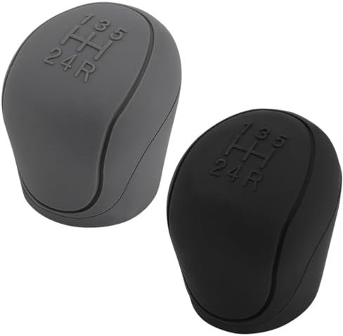 MQLSAERI Auto Schaltknauf Abdeckung Silikonabdeckung für Auto Schaltknauf, rund, weich, rutschfest, Kratzfest, dehnbar und waschbar