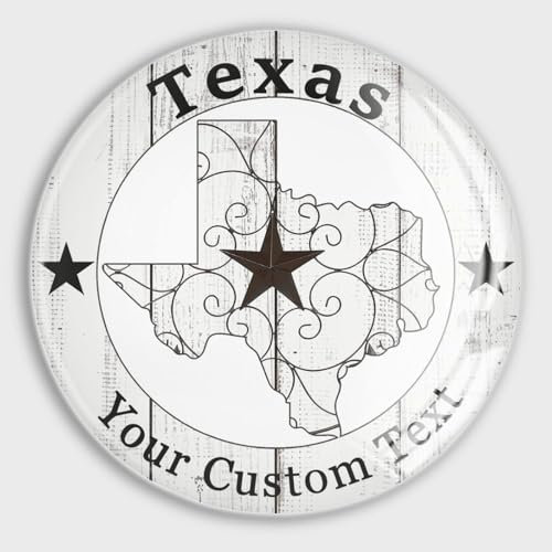 Freecustom Personalized Glass Refrigerator Magnets Texas Stars Cute Magnets US State State Town Strong Fridge Magnets American State Garage Magnet for Fridge Mailbox Car Metal Decoration