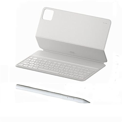 Xiaomi Mi Pad 6 Pro/6 - Tastiera Originale Magnetica Con Touchpad e Penna Stilo Bluetooth (Bianca)