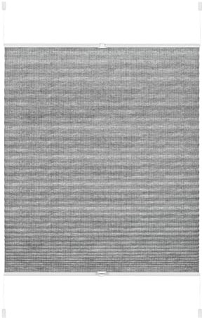 GARDINIA Plissee Concept Lilly Green zum Klemmen, Ohne Bohren, Sichtschutz, Blendschutz, Blickdichtes Faltrollo, Recycling-Stoff, Grau, 80 x 210 cm (BxH)