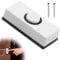 Wired Door Bell Push Button 2 Wire 240V 0.5A Doorbell Switch Button Replacement, Wall Mounted Weatherproof Plastic Button Fits Most Doorbell Chimes for Home Garage Warehouse(5.5cm, white)