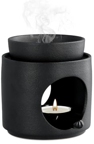 YILANJIN Wax Melt Burner,Ceramic Oil Burner Aroma Diffuser, Wax burner Ceramic Burners,Aromatherapy Holder, Tealight Holder Diffuser, Essential Oil and Wax Melts, Candle Burnerfor Home Office Decor