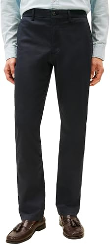 Tommy Hilfiger Herren Chino Hose Denton Printed Structure Straight Fit, Blau (Desert Sky), 34W/36L