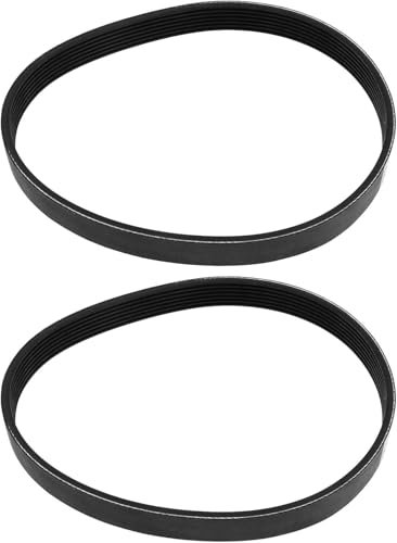ANBOO 2PCS 7PJ451 Lawn Mower Belts Compatible with Bosch Rotak 320 Lawnmower 7 Rib Closed Loop Replacement Rubber Timing Belt 16mm Width 451mm Circumference