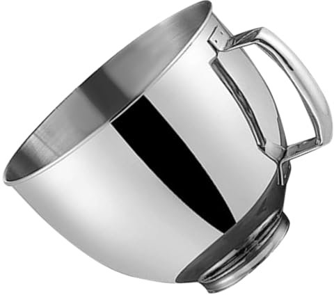NUOBESTY Stainless Steel Mixing Bowl Compatible with Kitchenaid Stand Mixer Durable Food Bowl for Baking Dishwasher Safe Versatile Kitchen Essential