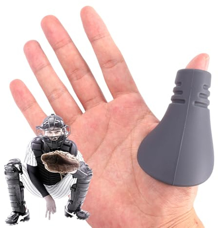 Daumenschutz den Catcher für Baseball und Softball, Silikon-Schutzschild Jugendliche Handschuhpolster-Zubehör Trainingshilfe Catchen Reduzierung Stichen und Vorbeugung Handverletzungen (Mittel)