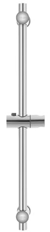 Barre de douche coulissante de 66 cm en acier inoxydable 304 - Support de pommeau de douche réglable pour appartements, salles de bains, cabine de douche, toilettes, hôtels, appartements