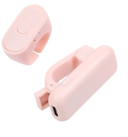 Risveglio Hands- Remote Page Clicker per Kindle, eBook portatile con portata di 10 m, ricaricabile tramite USB, per controller touch in morbido silicone per lettura e foto (rosa)
