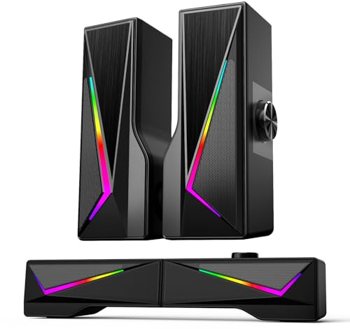 AOC PC Speakers for Desktop Bluetooth & USB Input Computer Speakers