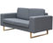 vidaXL Polstersofa 2-Sitzer Stoffsofa Loungesofa Couch Wohnzimmer Möbel Hellgrau