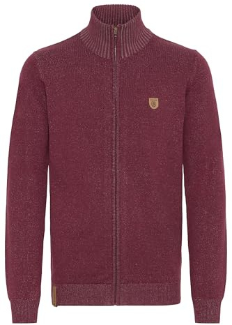 Indicode IDAndy Herren Zip-Jacke Pullover Zipper, S, Wine (227)