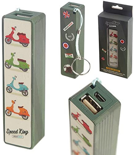 Bags of Room - MOD Scooter Motorbike Design Portable USB Charger Power Bank Key-Ring