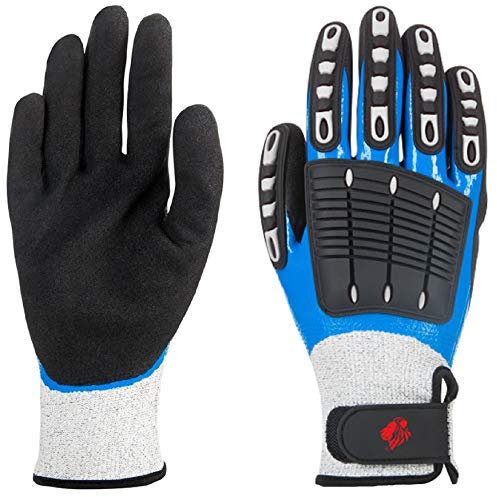 3Kamido SHIELD, Spezialist, hochwertige schnittfeste Handschuhe, Norm EN 388 4544 C (10 Paar, 9 L)
