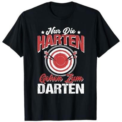 Nur die harten gehen zum Darten - Lustiges Dart T-Shirt